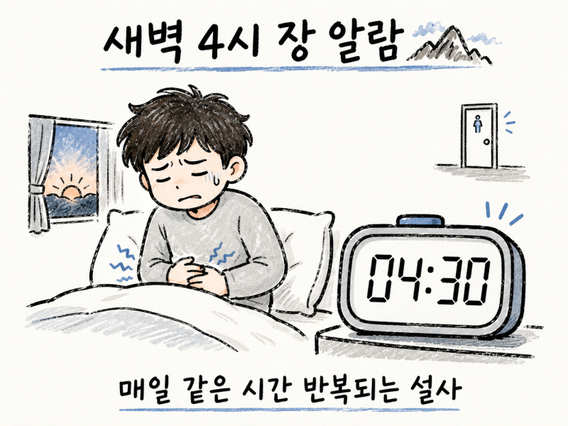 매일 새벽 4~6시 반복되는 설사, '오경설사' 원인과 관리법