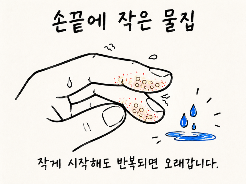 인천 송도 한포진·수포성 습진, 반복되는 손 습진의 원인과 한방 치료