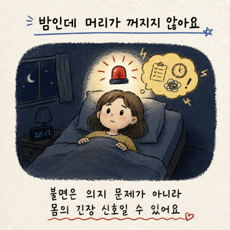 송도 불면증·수면장애, 몸이 스스로 잠드는 조건을 회복해야 합니다