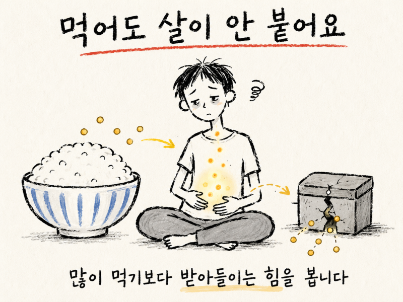 인천 송도 저체중·마른 체질 개선, 먹어도 살 안 찌는 이유와 해결법