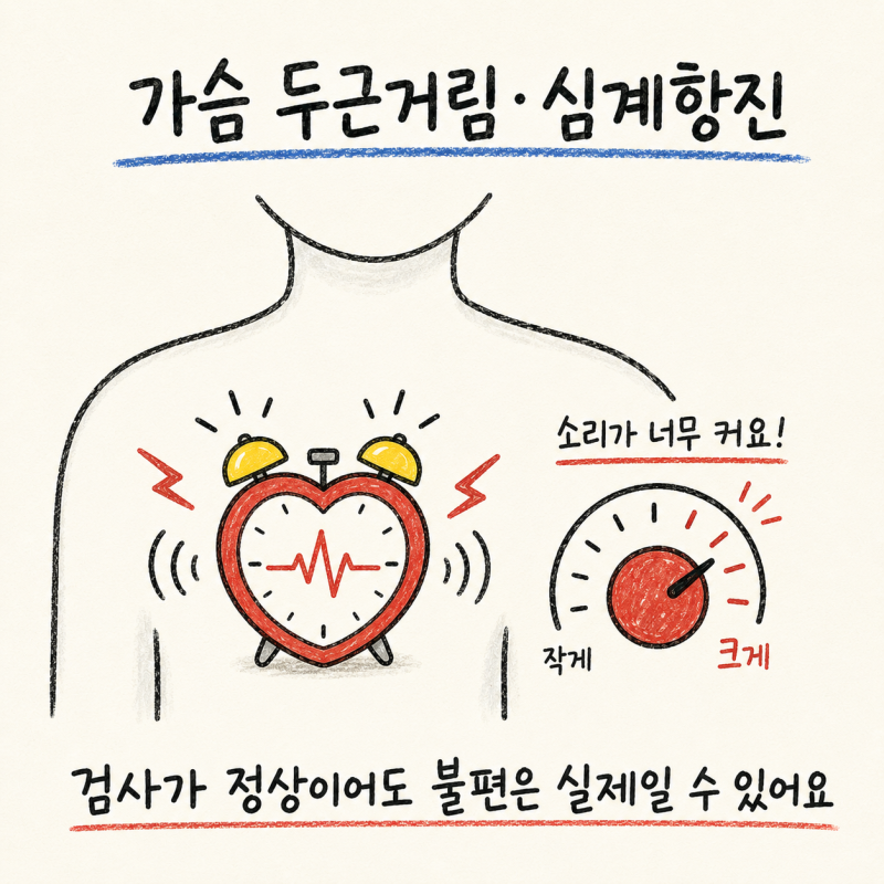 인천 송도 가슴 두근거림 및 심계항진 원인과 한방 관리