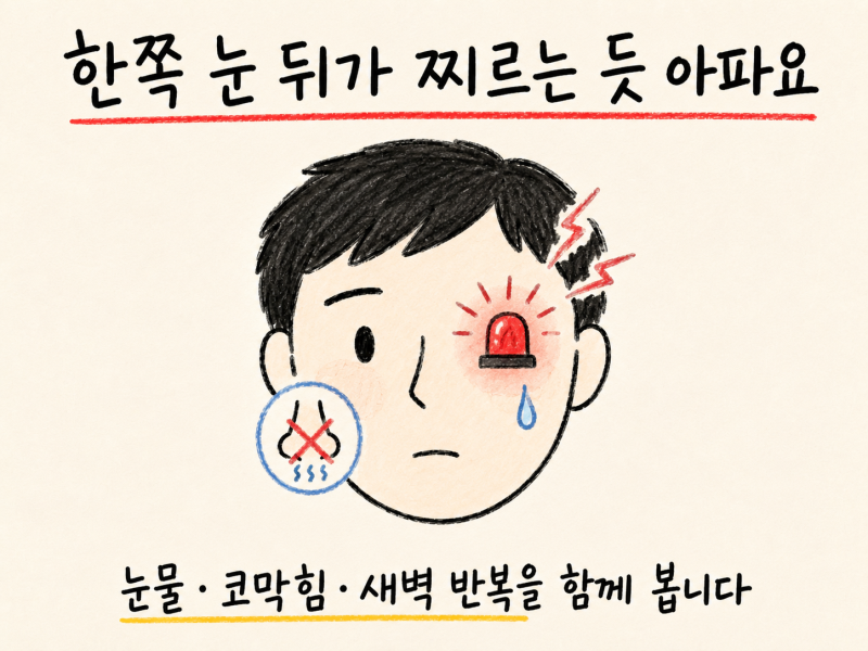 송도 군발두통 치료, 눈 뒤를 찌르는 극심한 통증과 반복되는 군발기 관리법