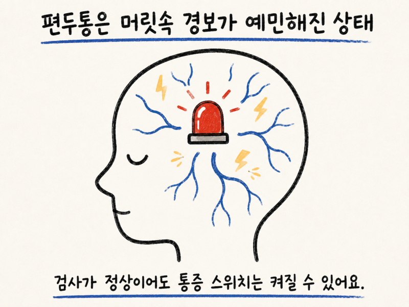 인천 송도 편두통·만성 두통 치료, MRI가 정상인데 왜 계속 아플까요?