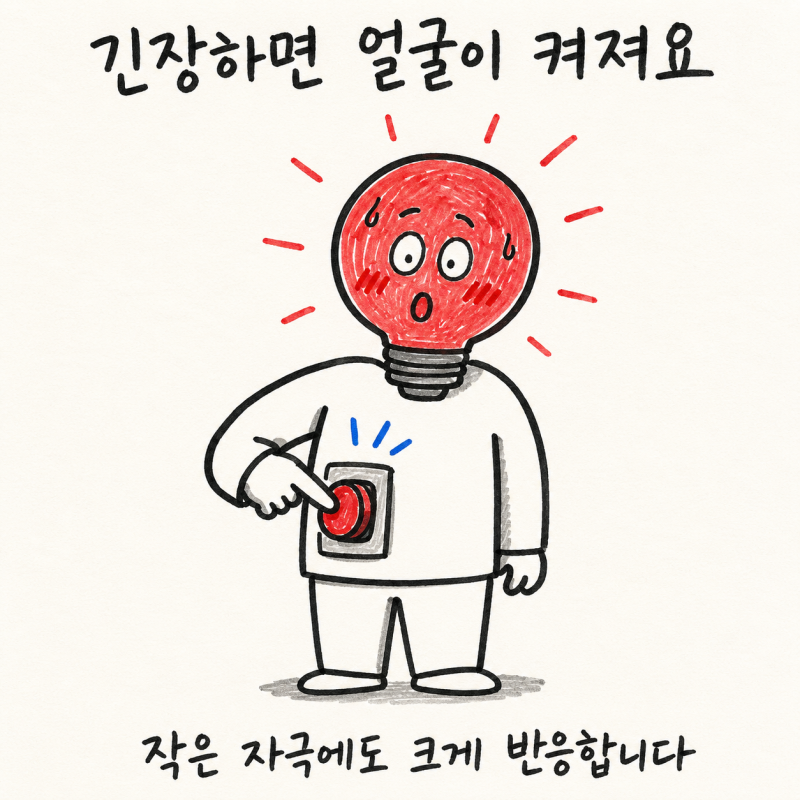 긴장하면 얼굴이 붉어지는 감정홍조, 원인부터 한방 치료까지