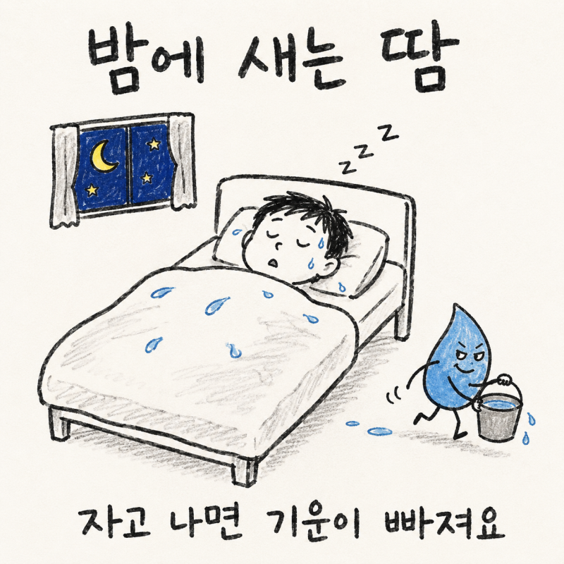 밤마다 젖는 잠옷과 베개, 송도 도한증 및 야간발한의 원인과 치료