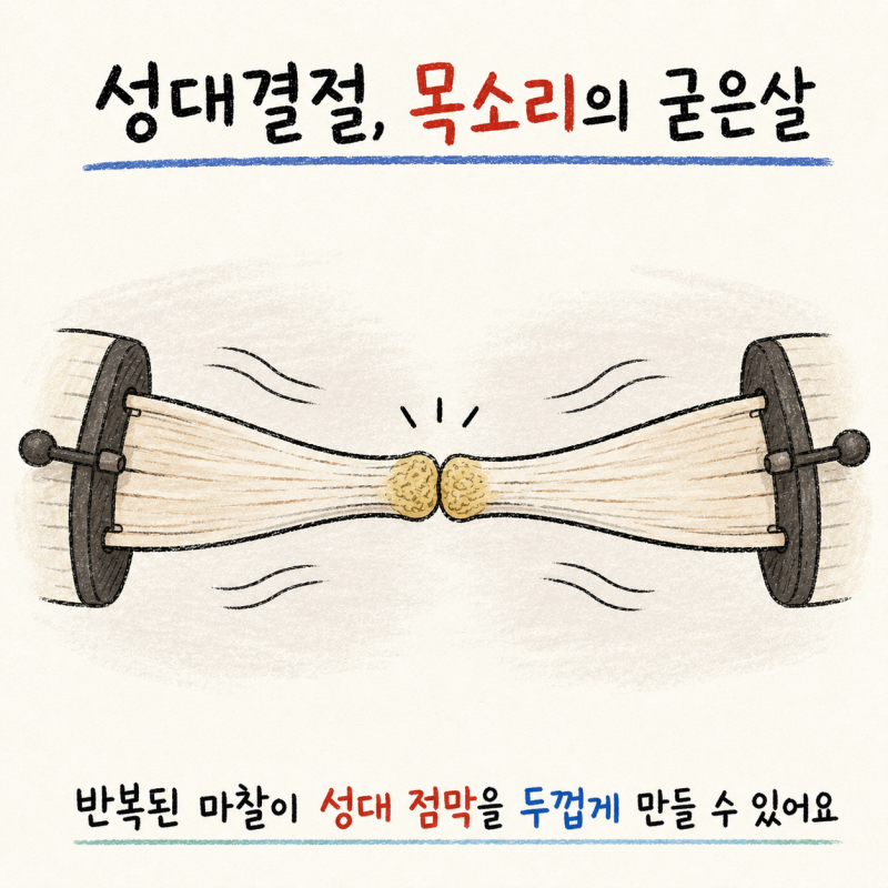 인천 송도 성대결절 · 쉰목소리