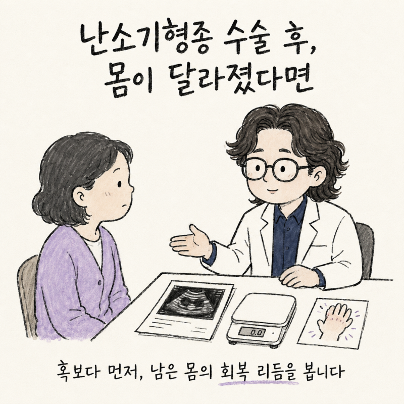 난소기형종 수술 후 비잔정 복용 해야 할까  | 인천 송도 난소기형종