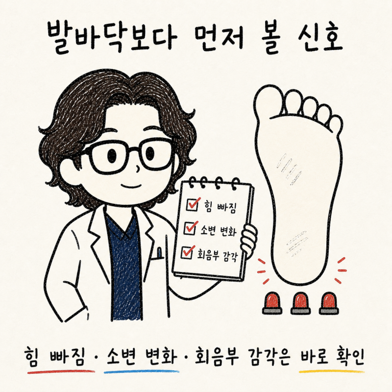 검사는 괜찮다는데 발바닥이 내 살 같지 않고 엉덩이가 찌릿하다면 | 인천 송도 발바닥 열감 감각이상