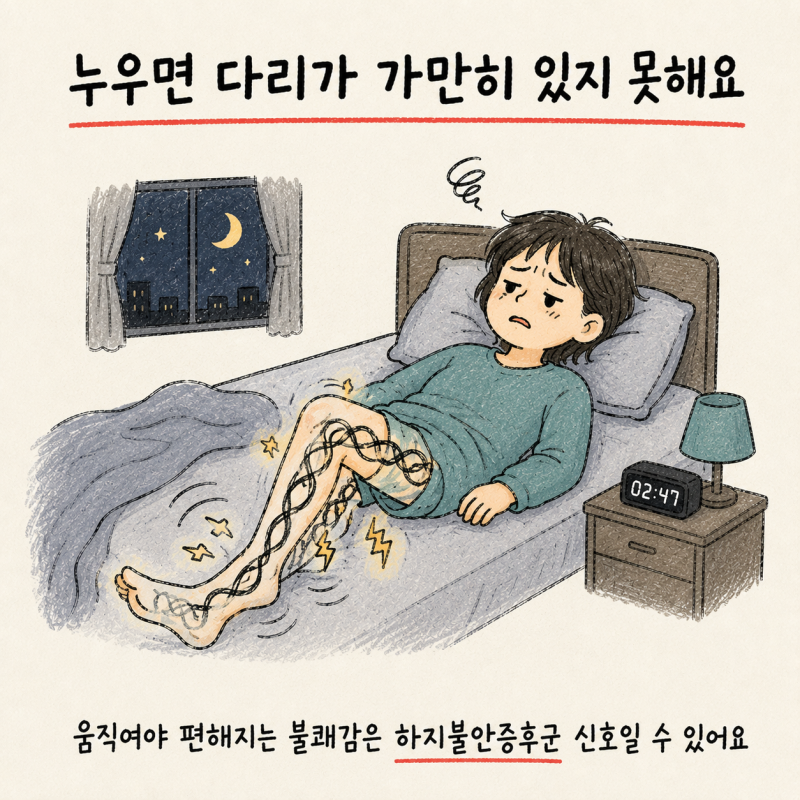 인천 송도 하지불안증후군 · 다리불안증 · 야간 다리 경련