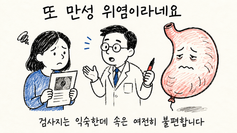 인천 송도 만성 위염 · 표재성 위염 · 위축성 위염
