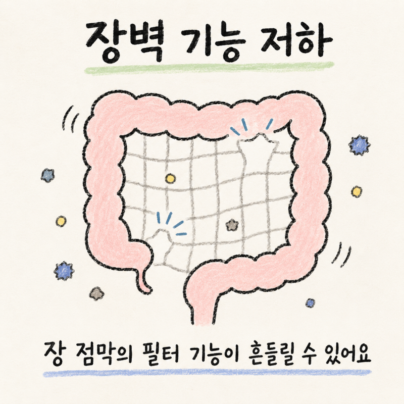 인천 송도 누수장증후군 · 장누수증후군 · 장관 투과성 증가 · 장벽 기능 저하