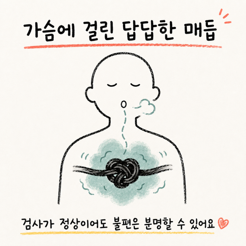 인천 송도 가슴 답답함 · 가슴 조임