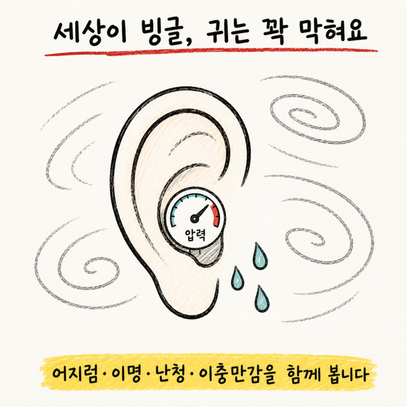 인천 송도 메니에르병 · 메니에르증후군 · 내이수종
