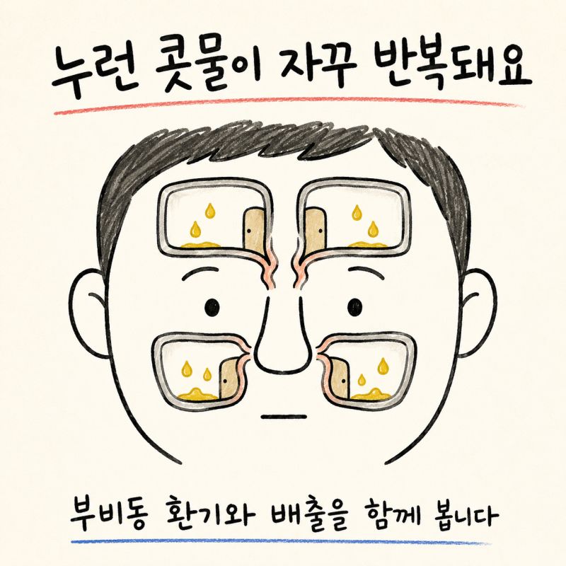 인천 송도 축농증 · 비연(鼻淵) · 만성 부비동염