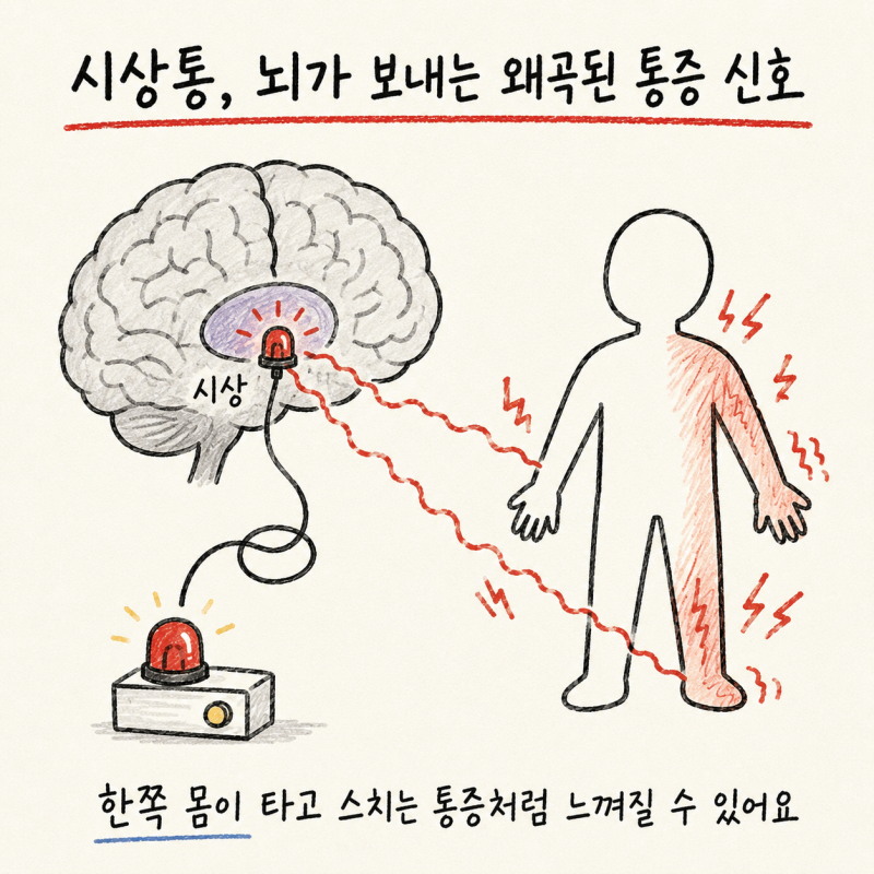 인천 송도 시상통 · 중추성 통증 · 뇌졸중 후 통증