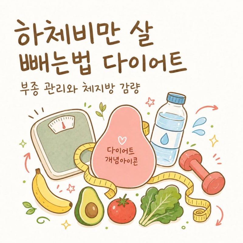 하체비만 살빼는법 다이어트 — 부종 관리와 체지방 감량, 타입별 운동 짚어보기