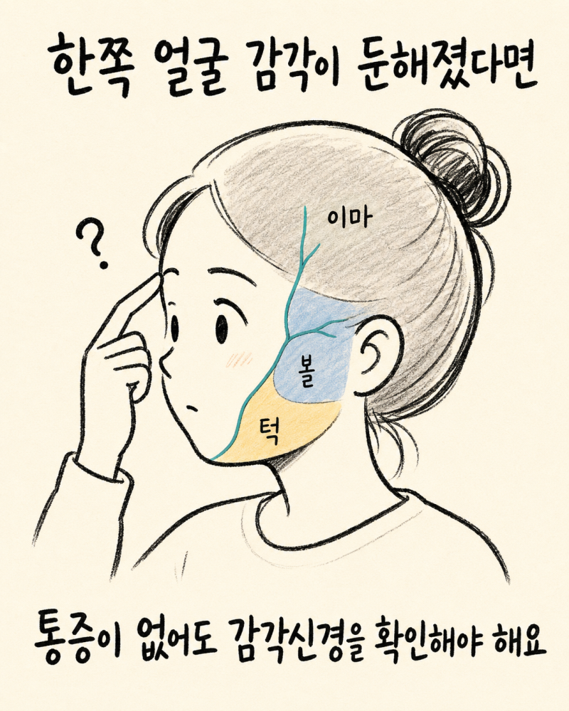한쪽 얼굴과 두피 감각저하가 갑자기 생겼다면 | 인천 송도 삼차신경병증
