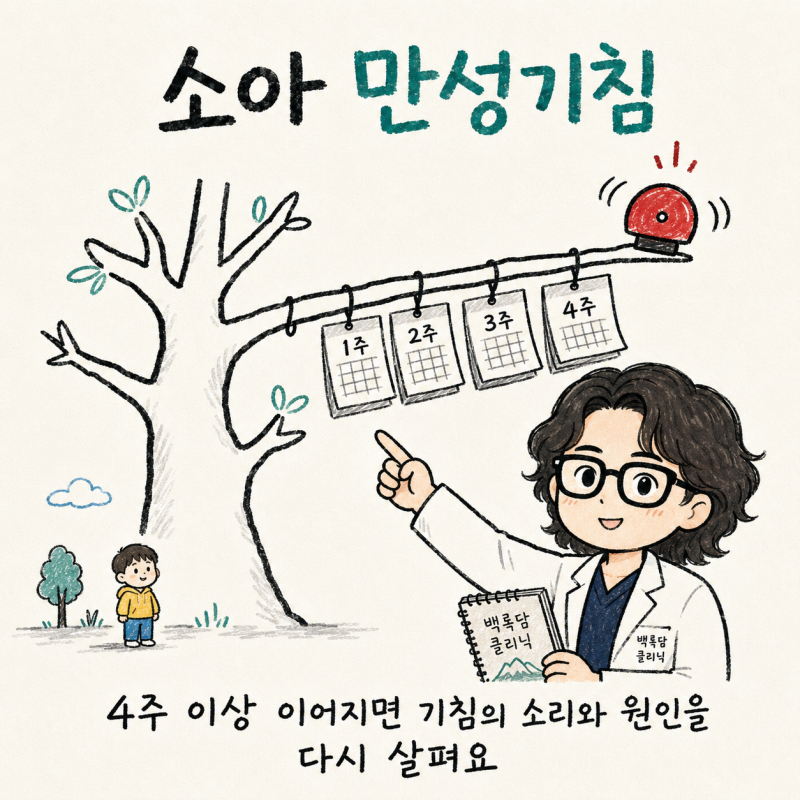 인천 송도 소아 만성기침·4주 이상 지속 기침 호흡기 체질 관리