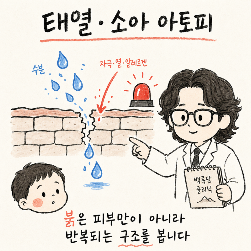 인천 송도 소아 아토피 피부염 피부 체질 관리