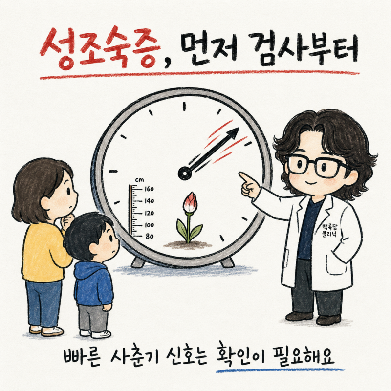 인천 송도 성조숙증 · 조기 사춘기 체질 관리