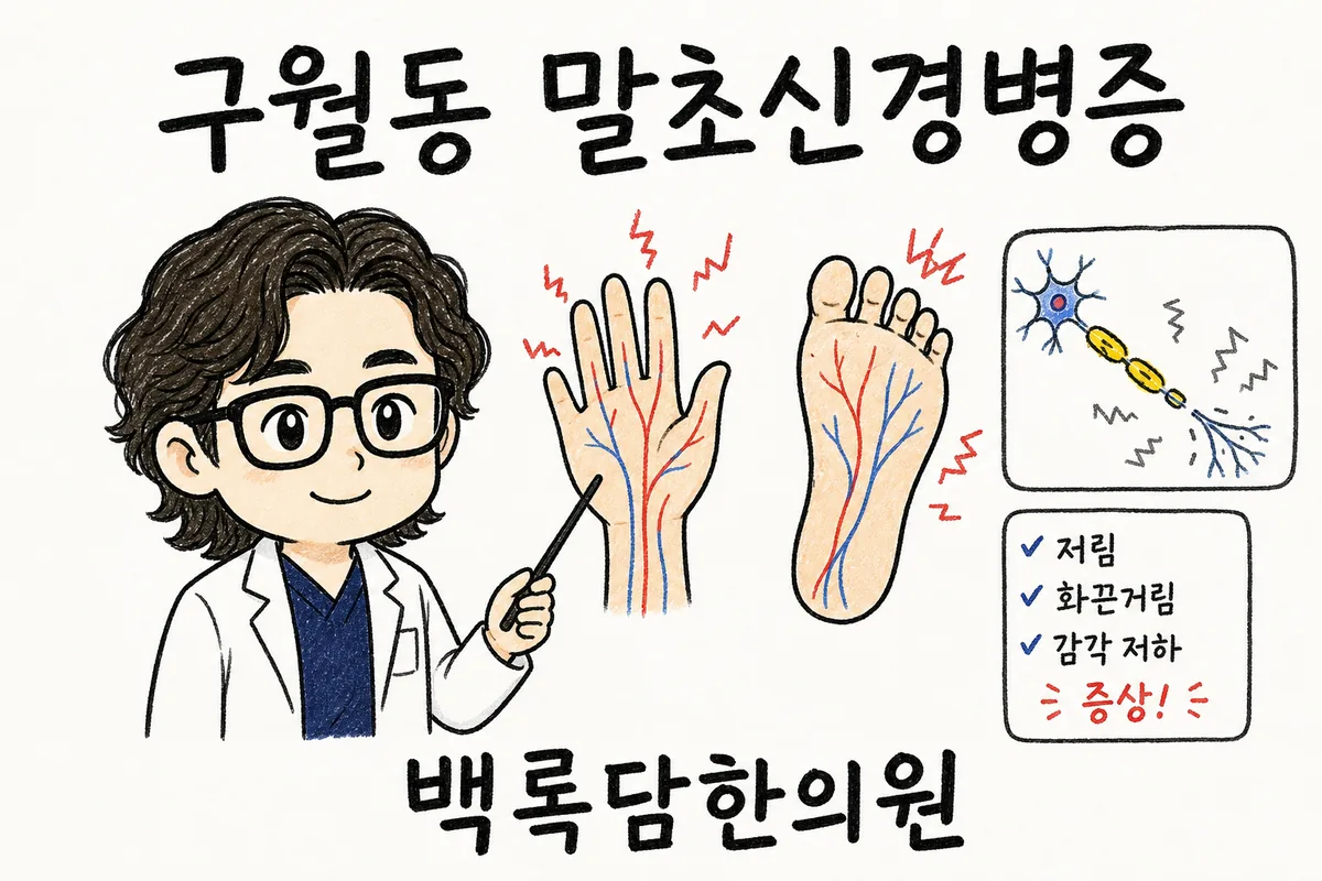 구월동 말초신경병증, 밤이면 발끝이 화끈거려 잠을 설칠 때