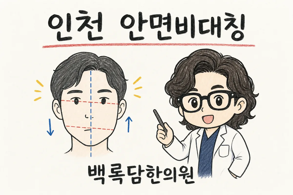 인천 미추홀구 안면비대칭, 야근 다음 날 거울 속 입꼬리가 안 맞을 때