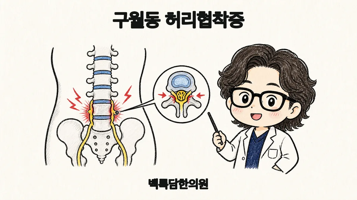 구월동 허리협착증, 간병하다 허리가 뻣고 다리가 저려 올 때