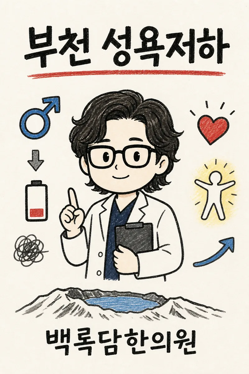 부천 성욕저하, 검사는 정상인데 의욕이 사라져 불안할 때