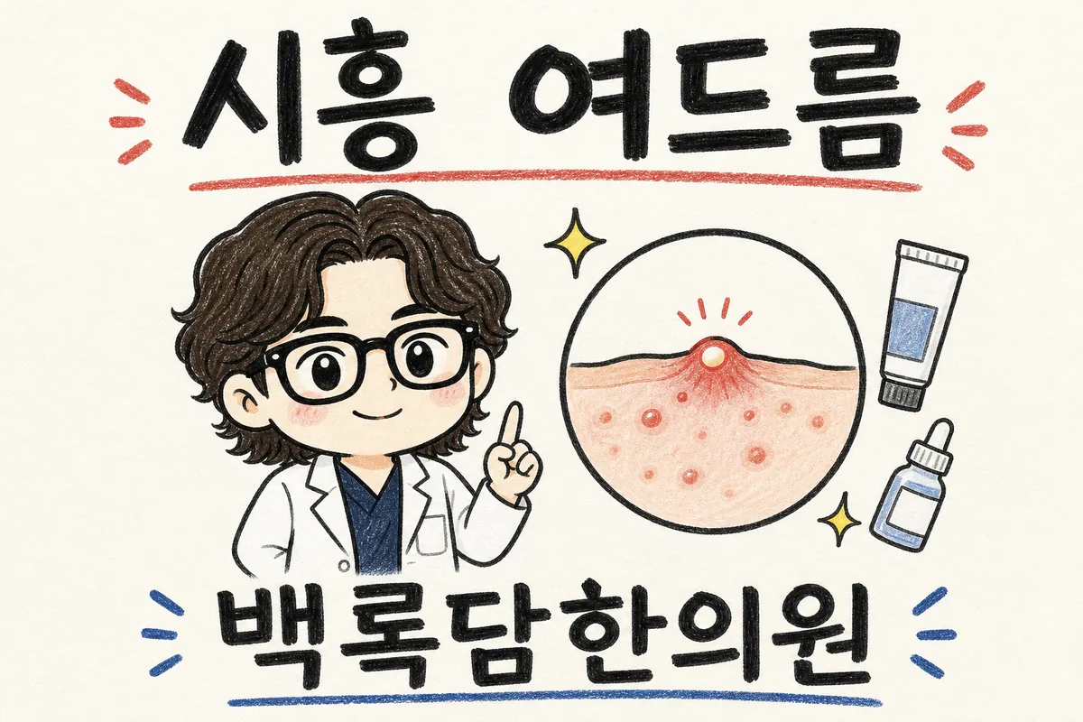 시흥 여드름 한방 치료, 야근과 피로 속에 갑자기 뒤집어진 피부가 고민될 때