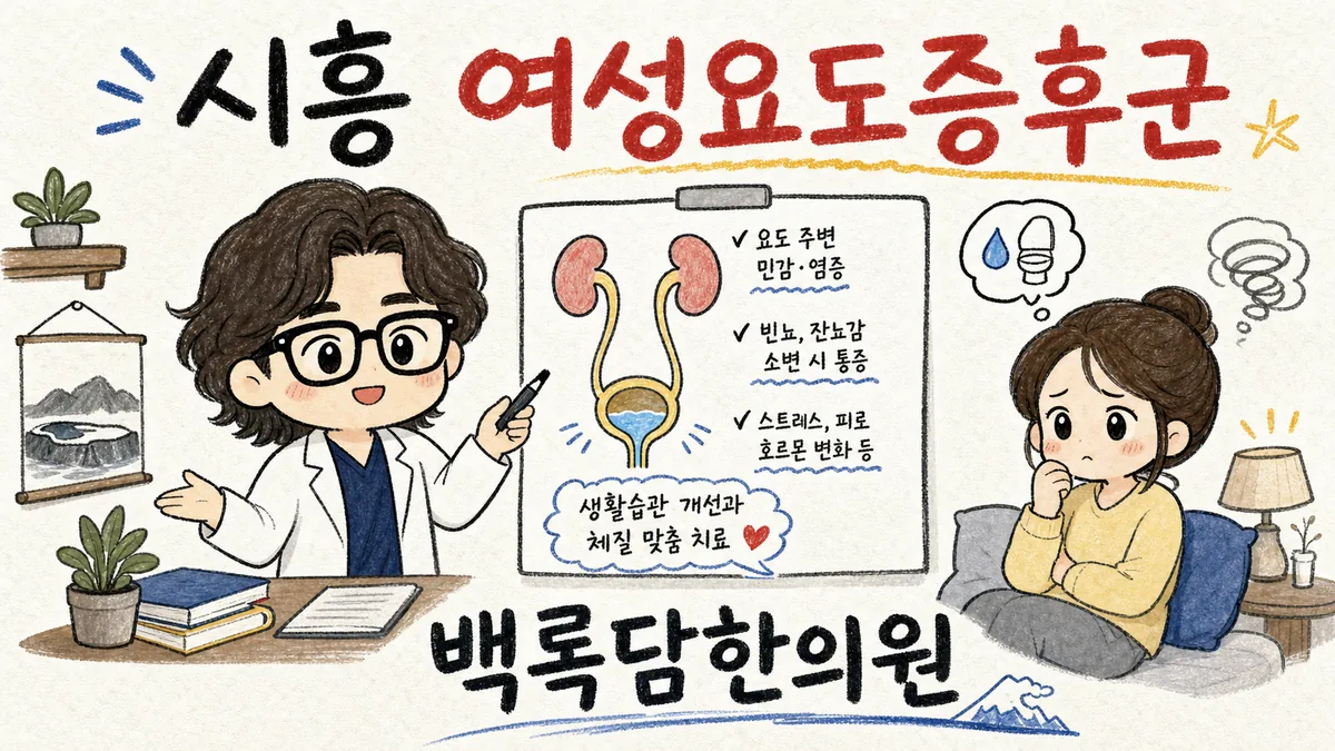 시흥 여성요도증후군, 검사는 정상인데 자꾸 도지는 배뇨 통증