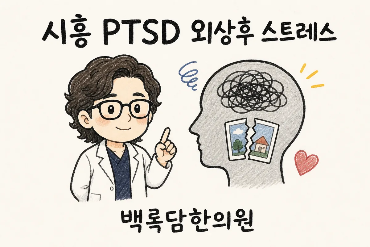 시흥 PTSD 외상후 스트레스, 밤이 되면 그 순간이 다시 돹아올 때