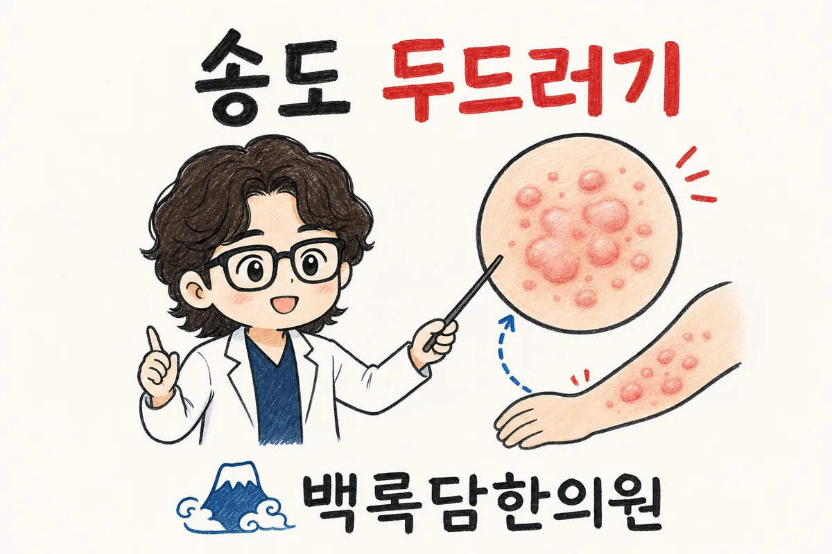 송도 두드러기, 약 끊으면 또 올라오는 붉은 반점이 반복될 때