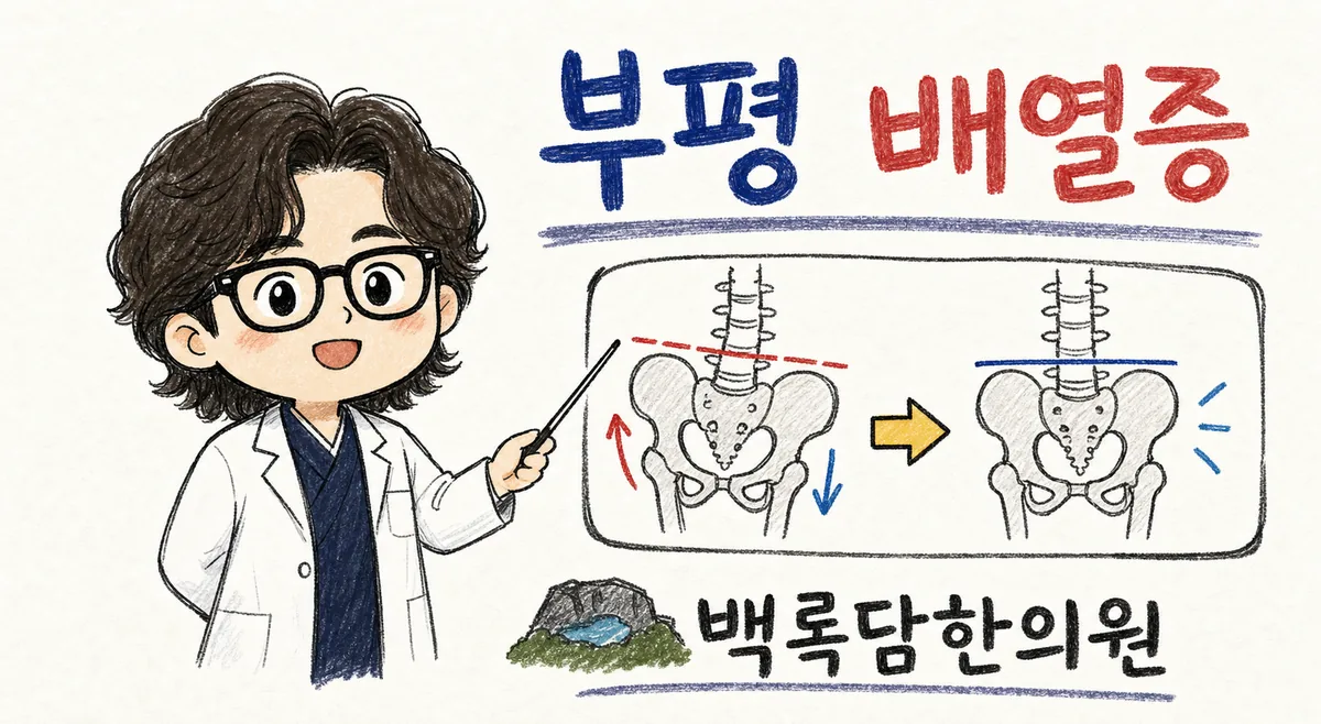 부평 배열증, 검사는 정상인데 등에서 찬바람이 자꾸 숭숭 들어올 때