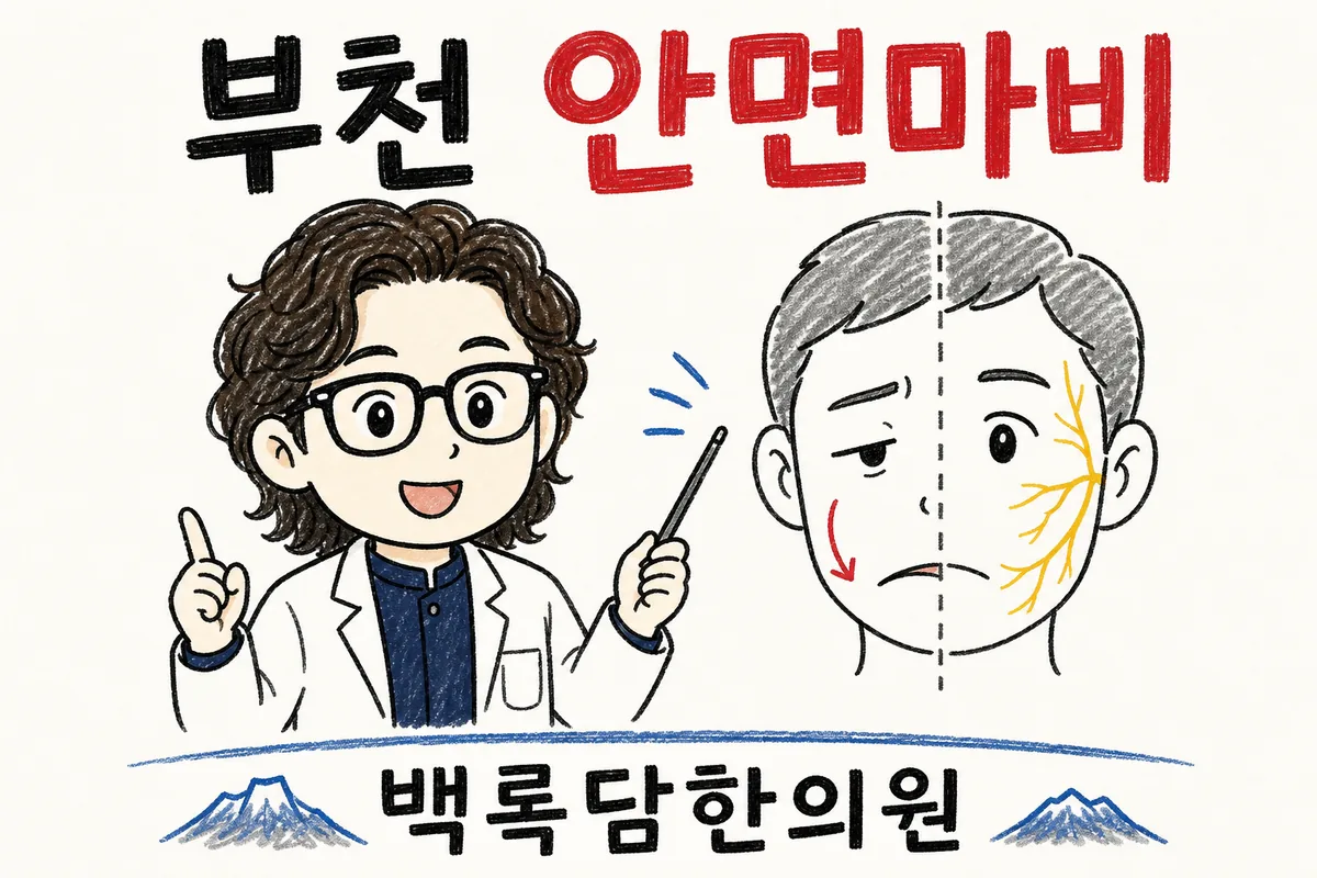 부천 안면마비, 치료해도 자꾸 재발하고 얼굴 비대칭이 남을 때