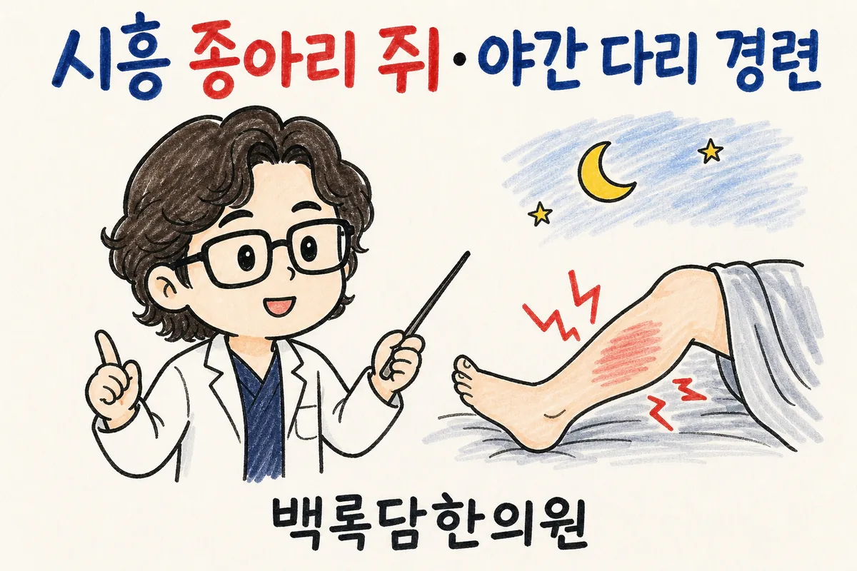 시흥 종아리 쥐, 밤마다 다리가 돌처럼 굳어 깨어날 때