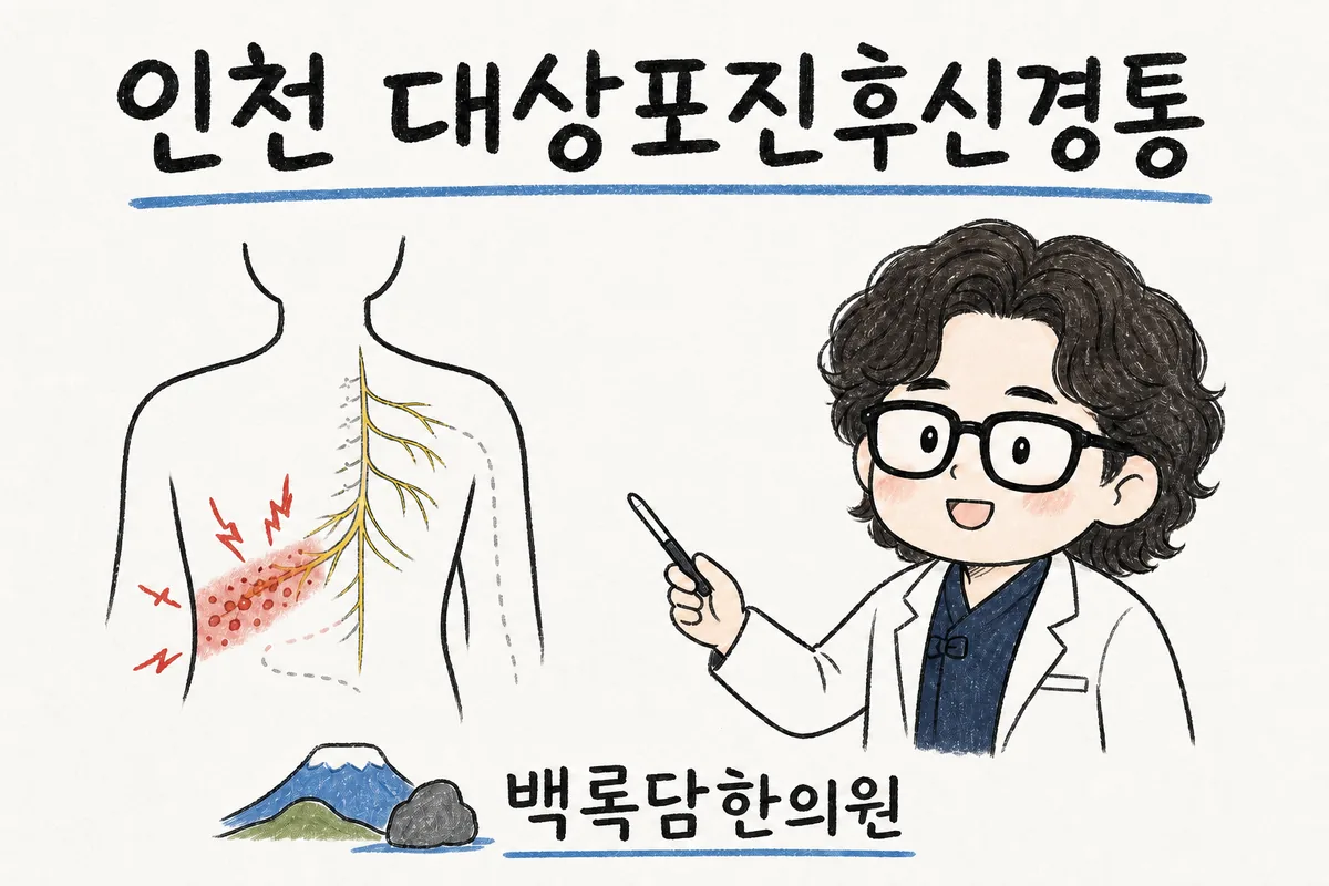 인천 대상포진 후유증, 서서 일하다 찌릿한 통증이 멈추지 않을 때