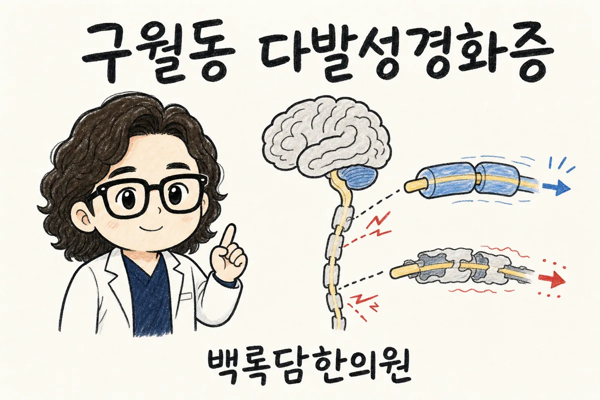 구월동 다발성경화증, 밤이 되면 팔다리 저림이 더 심해질 때