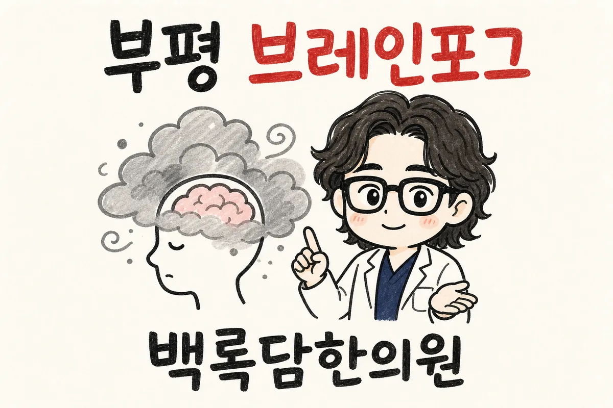 부평 브레인포그, 치료해도 자꾸 도지는 머리가 안개 낀 느낌