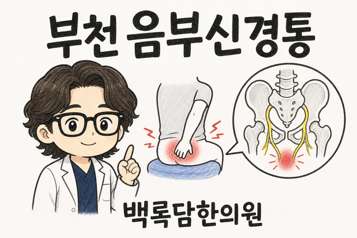 부천 상동 음부신경통, 앉으면 밑이 아파 병원을 다녀도 원인을 못 찾을 때