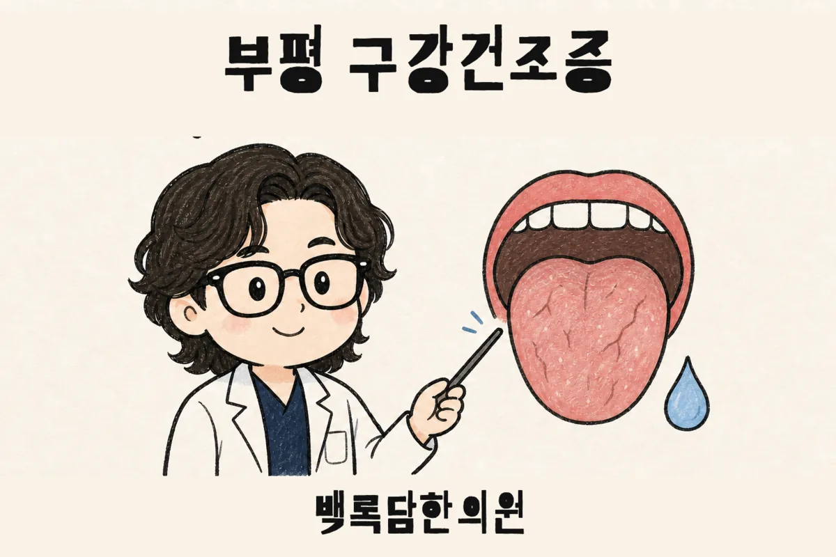 부평 구강건조증, 산후에 입안이 말라 밤마다 깨는 이유