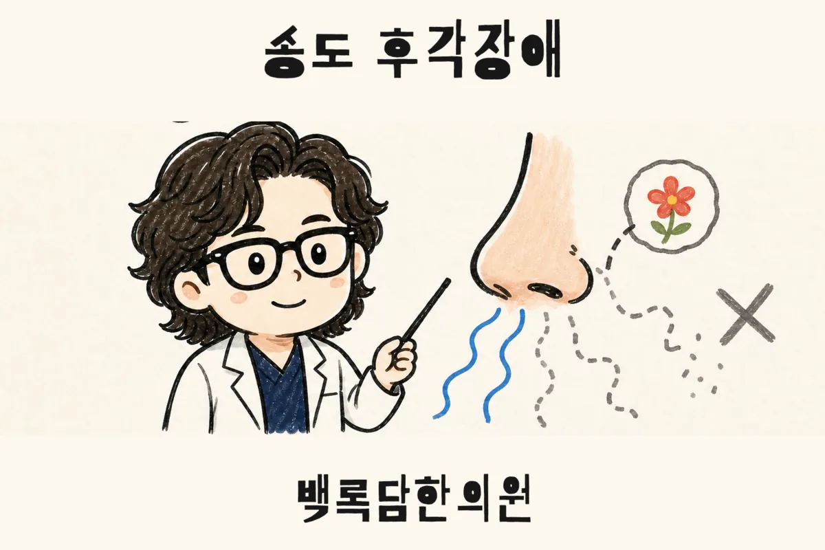 송도 후각장애, 감기 끝나도 냄새가 돌아오지 않을 때