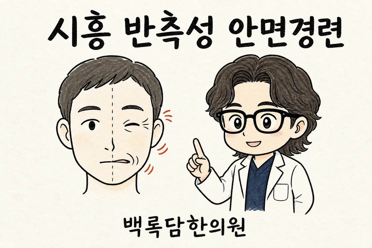 시흥 반측성 안면경련, 야근 다음 날 얼굴 한쪽이 자꾸 파르르 떨릴 때