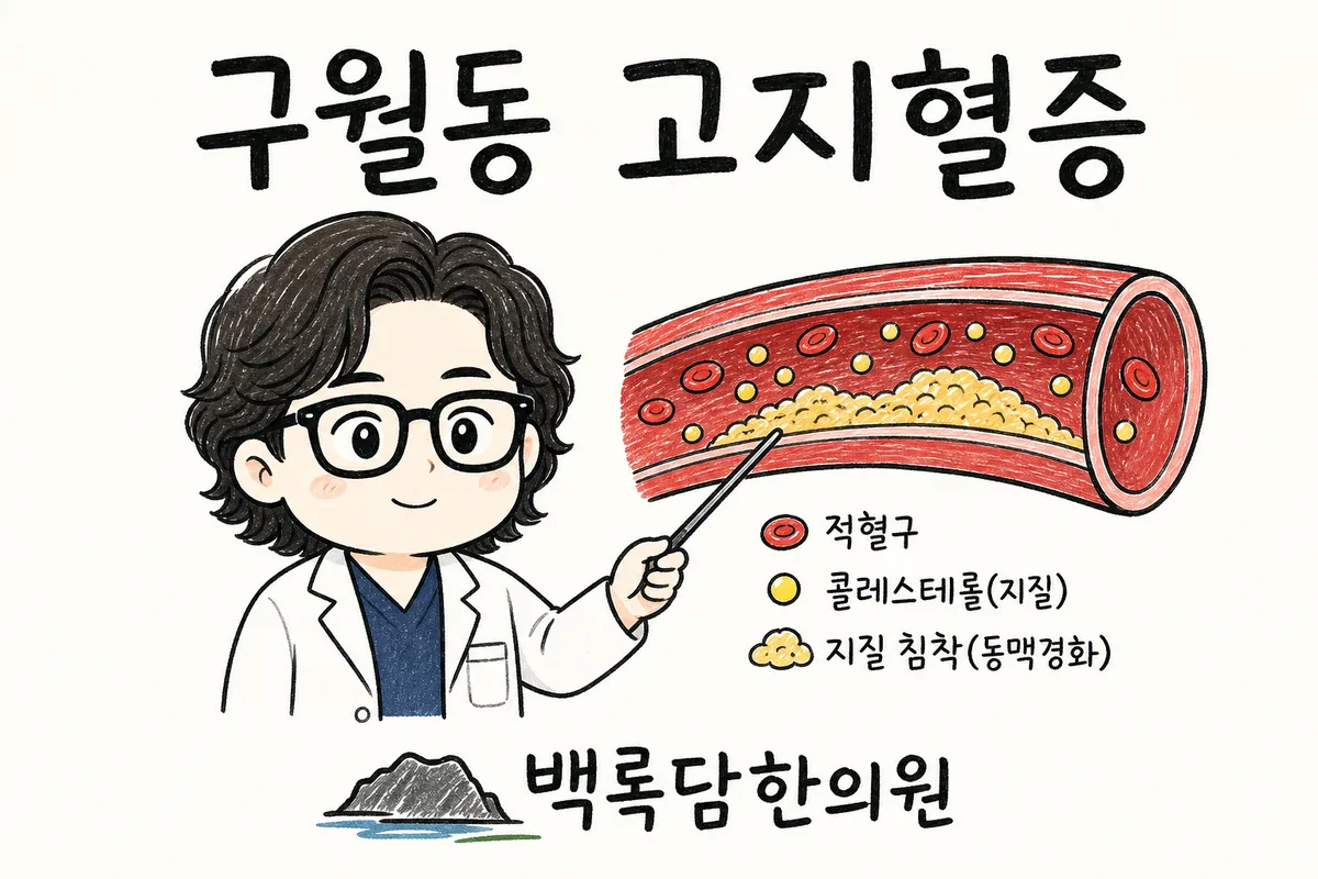 구월동 고지혈증, 아이 재우고 나면 몸이 무거워 검색하게 될 때