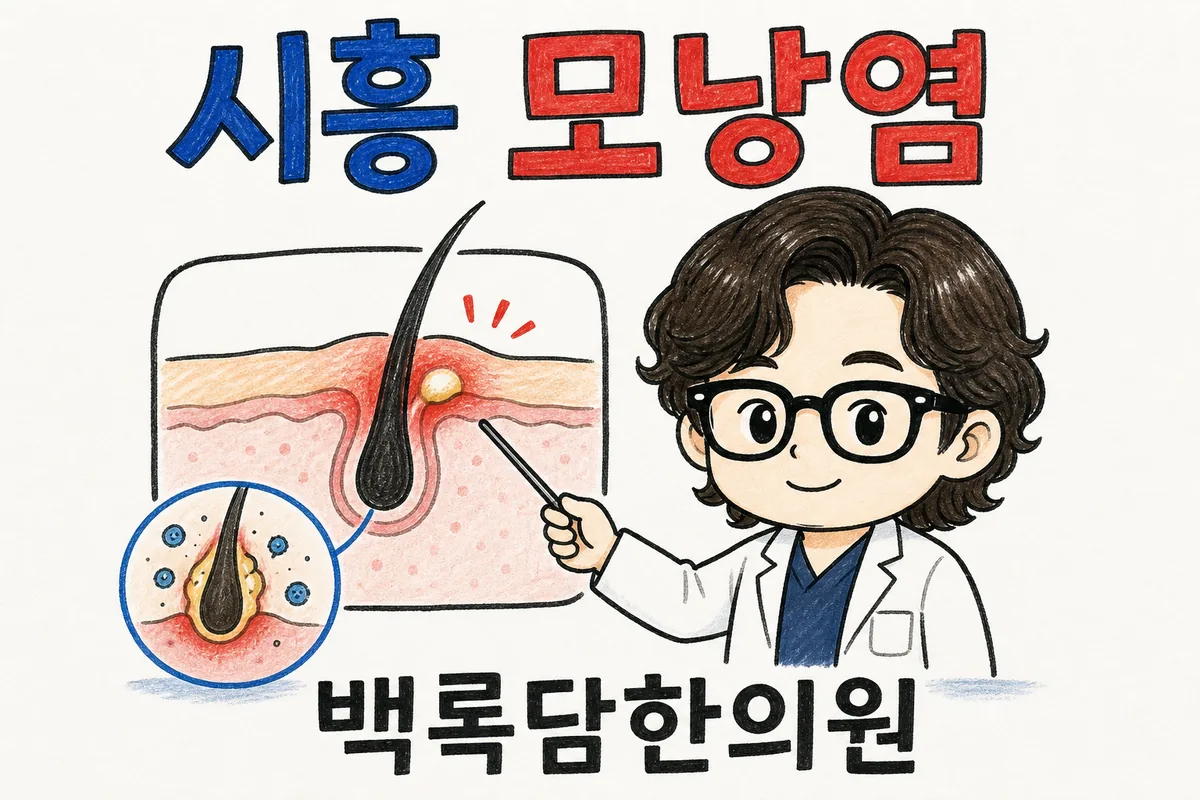 시흥 모낭염, 약 발라도 자꾸 또 올라오는 턱·등 뾰루지에 지칠 때