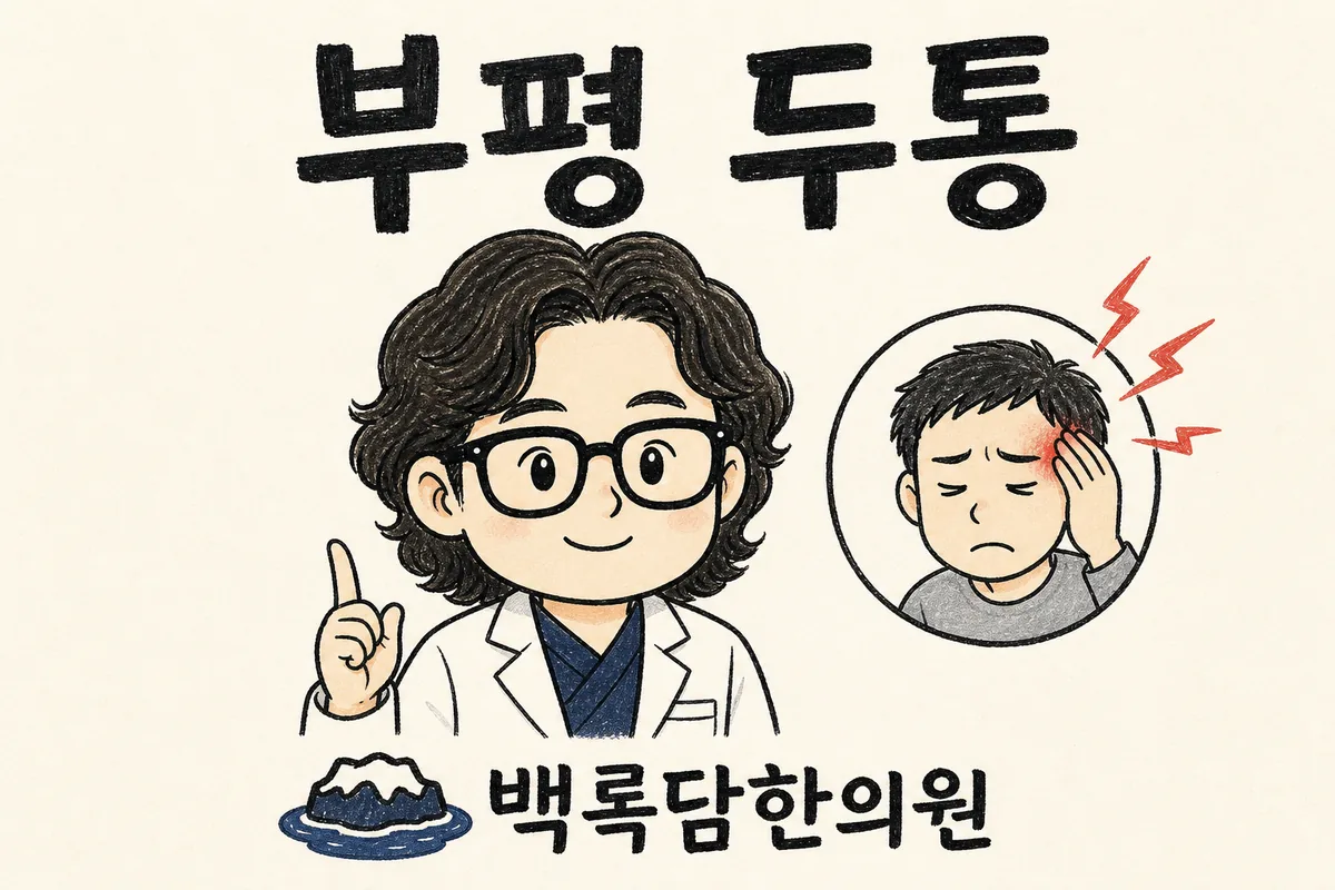 부평 두통, 검사는 정상인데 머리가 계속 무겁고 띵할 때