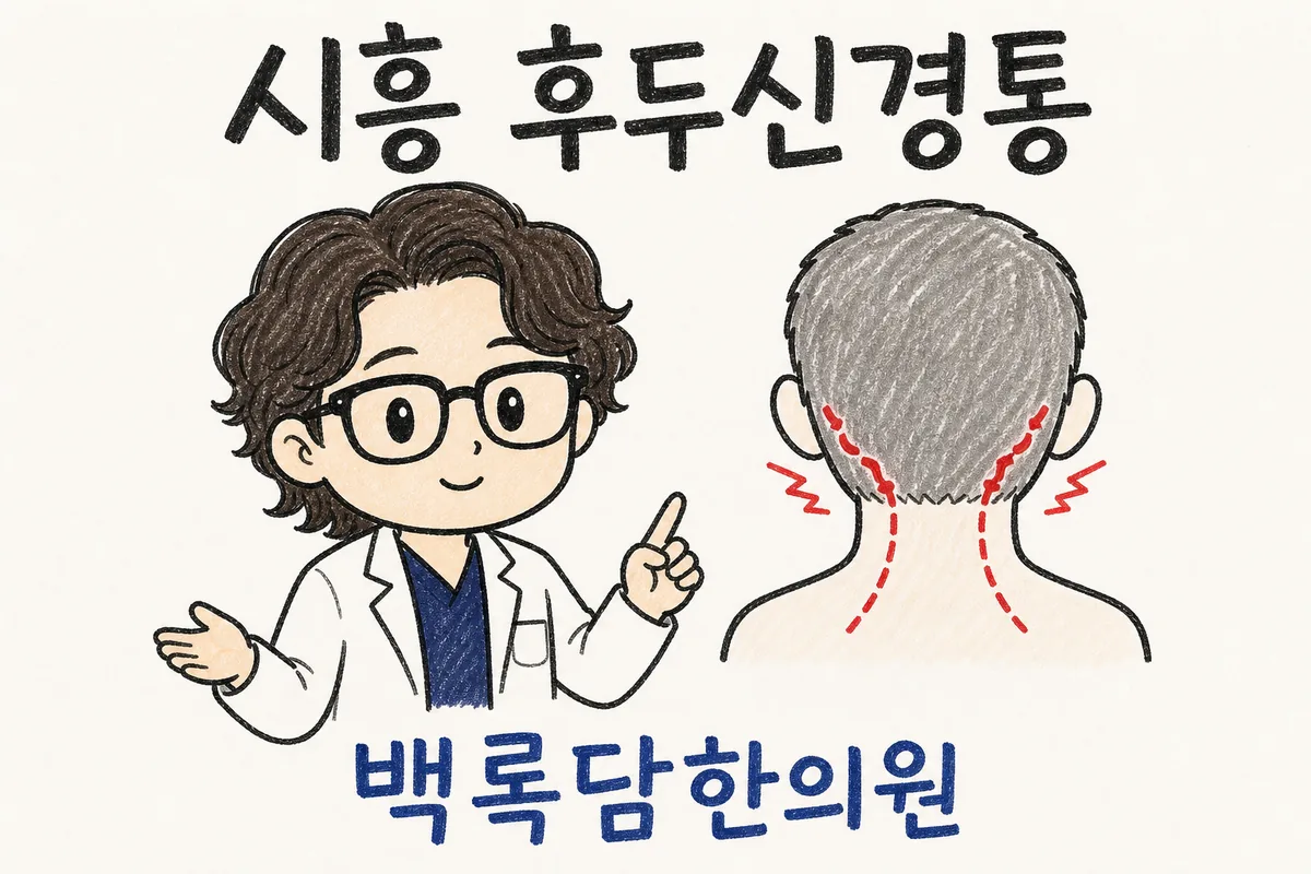시흥 후두신경통, 검사는 정상인데 뒷머리 찌릿함이 반복될 때