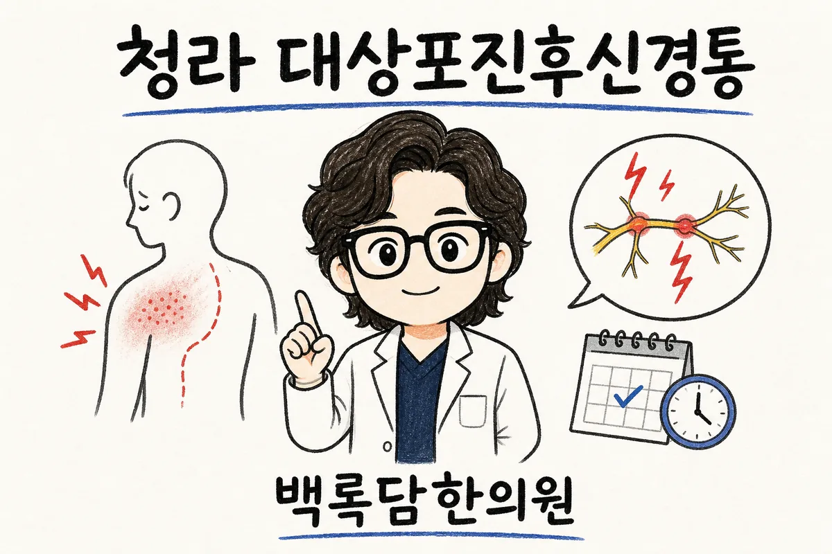 청라 대상포진후신경통, 발진은 나았는데 통증이 자꾸 돌아올 때