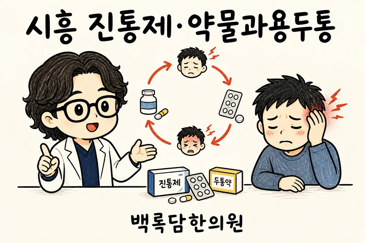 시흥 약물과용두통, 진통제를 먹어도 머리가 계속 아플 때