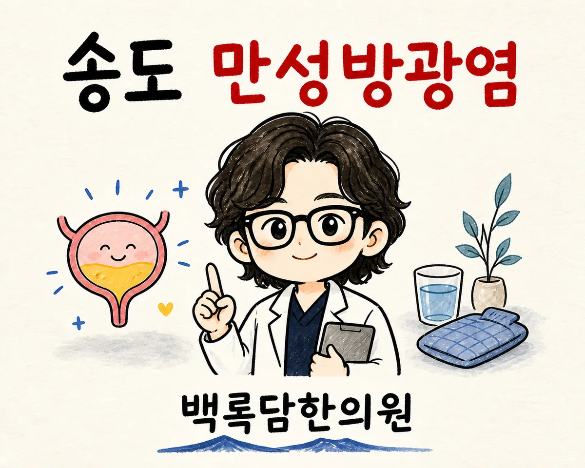 송도 만성방광염, 검사는 정상인데 자꾸 소변이 찝찝할 때