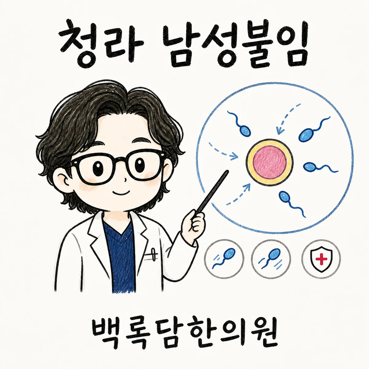 청라 남성불임, 나이 들어 아이를 갖고 싶은데 정자 수치가 자꾸 떨어져 나올 때